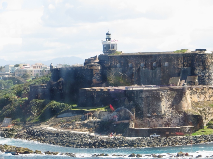 El Morro Fort from the ship